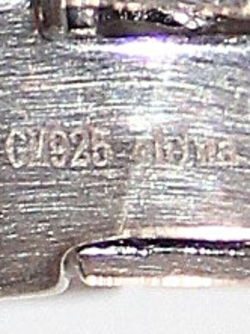 Sterling Silver Cubic Zirconia Bangle Bracelet 18 Grams - Picture 4 of 4